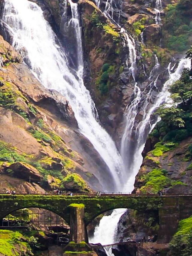 गोवा का दुधसागर वाटरफॉल (Dudhsagar Waterfall) एक प्रमुख पर्यटन स्थल है